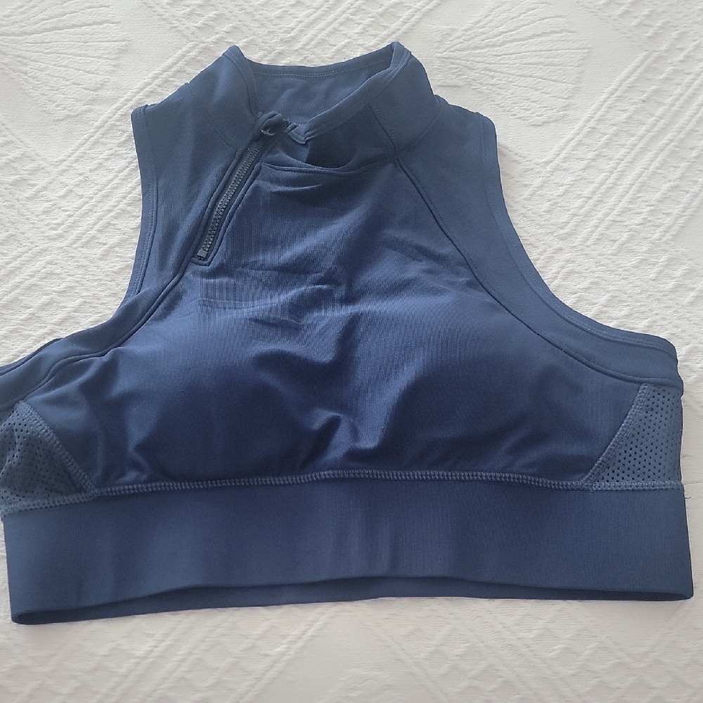 Mondetta Midnight Blue High-Neck Sports Bra
